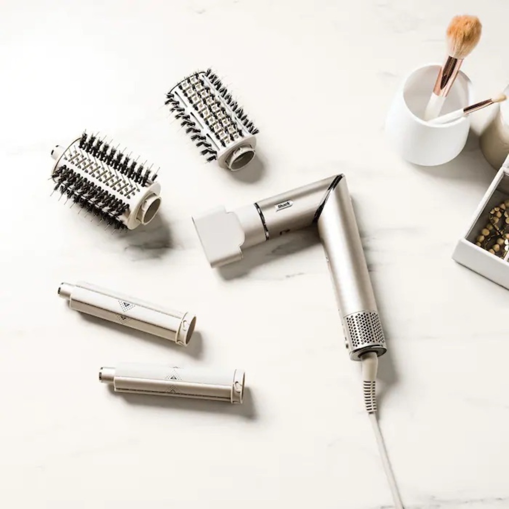 Shark flex style Tools Set with Electric hair Dryer and Thermal Brushes
